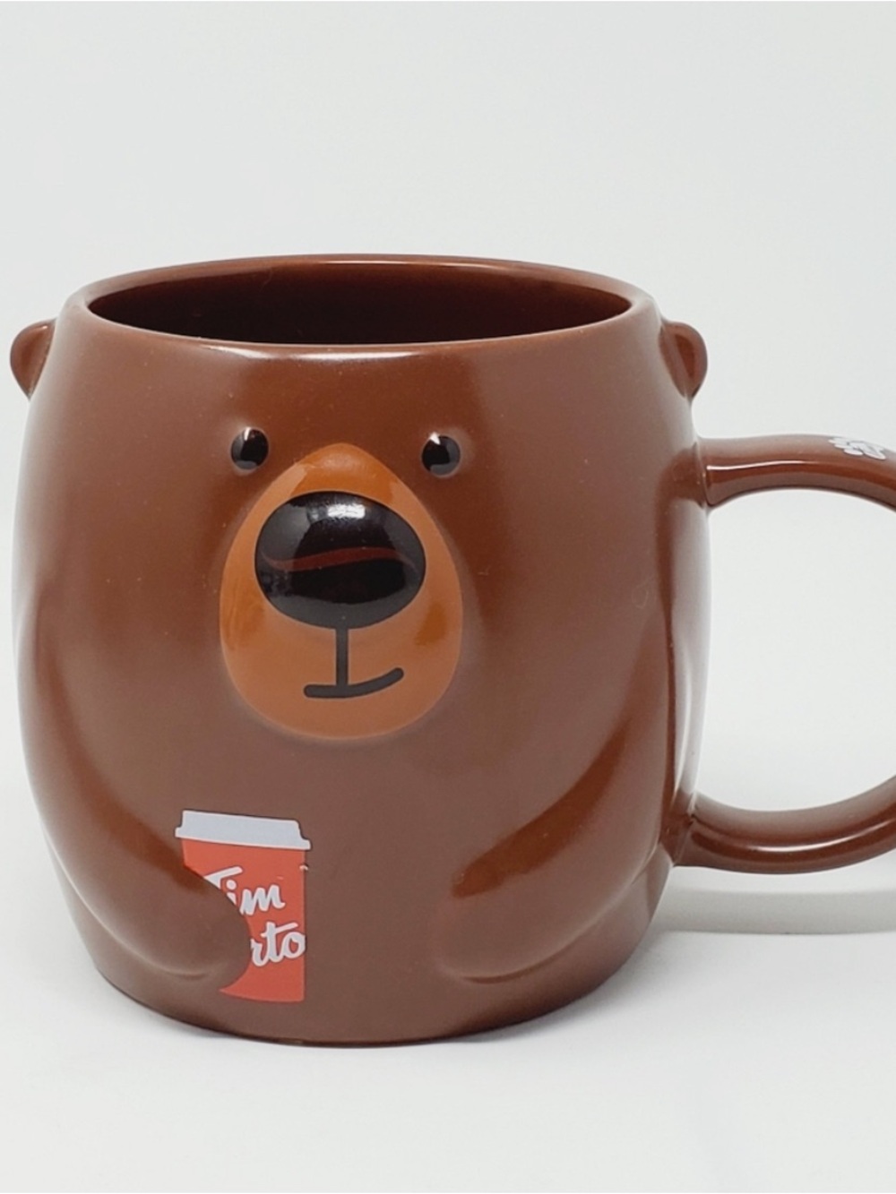 Tim Hortons Brown Bear Ceramic Coffee Mug limited edition